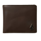 Volcom - Single Stone Leather Wallet - Brown Stone - Velocity 21