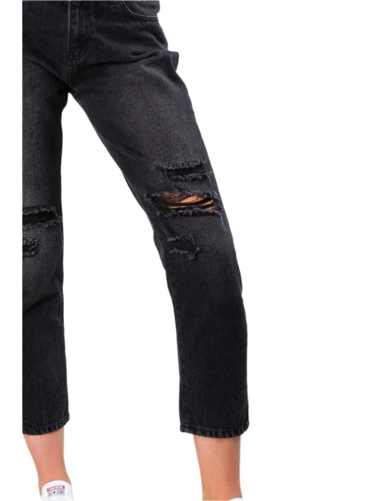 Rusty - Slim Boyfriend Jean - Vintage Black - Velocity 21