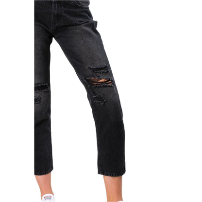 Rusty - Slim Boyfriend Jean - Vintage Black - Velocity 21