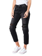 Rusty - Slim Boyfriend Jean - Vintage Black - Velocity 21