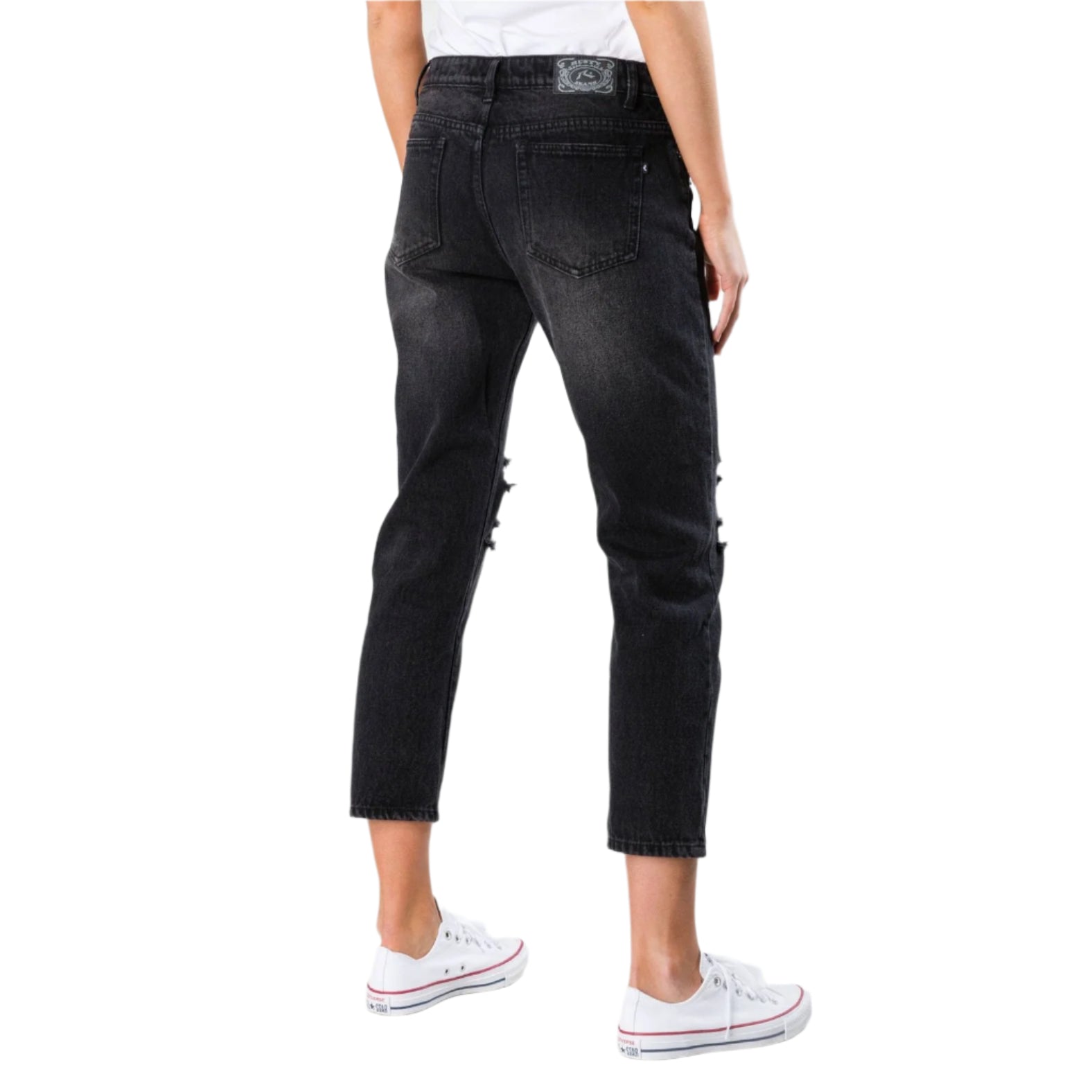 Rusty - Slim Boyfriend Jean - Vintage Black - Velocity 21