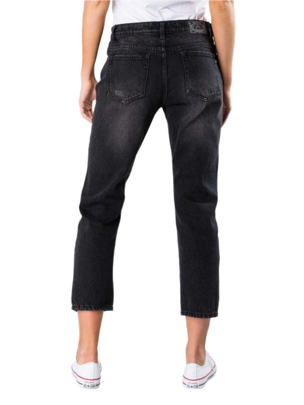 Rusty - Slim Boyfriend Jean - Vintage Black - Velocity 21