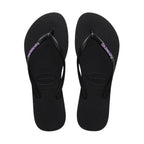 Havaianas - Slim Logo - Black/Lilac - Velocity 21