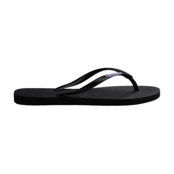 Havaianas - Slim Logo - Black/Lilac - Velocity 21
