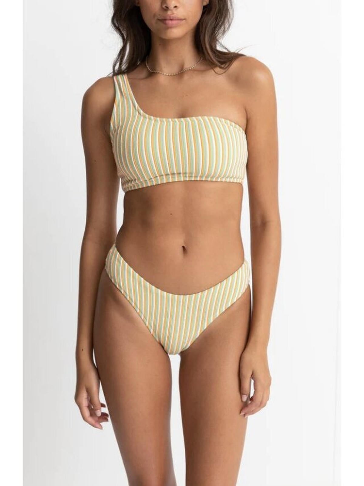 Rhythm - Sunbather Stripe One Shoulder Top - Velocity 21