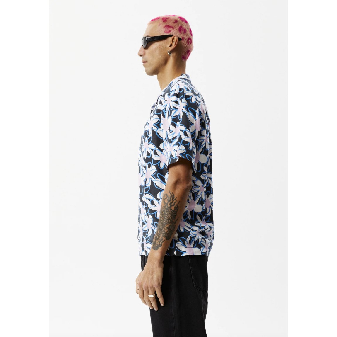 Afends - Waterfall Hemp Cuban SS Shirt - Stone Black - Velocity 21