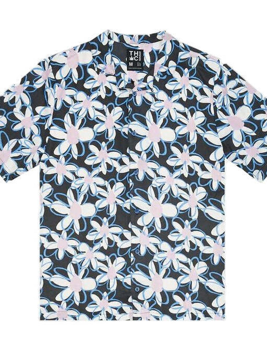 Afends - Waterfall Hemp Cuban SS Shirt - Stone Black - Velocity 21