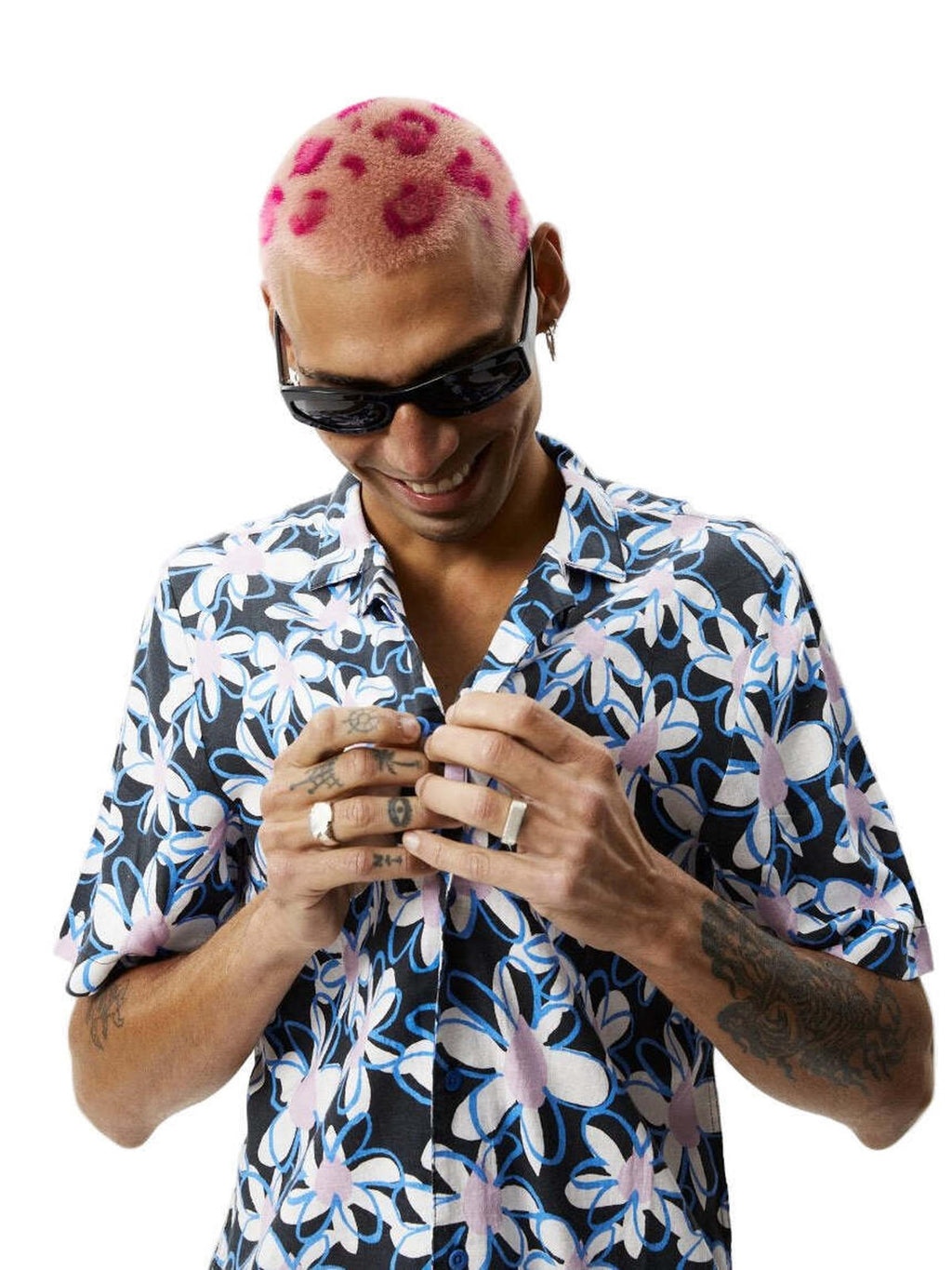 Afends - Waterfall Hemp Cuban SS Shirt - Stone Black - Velocity 21