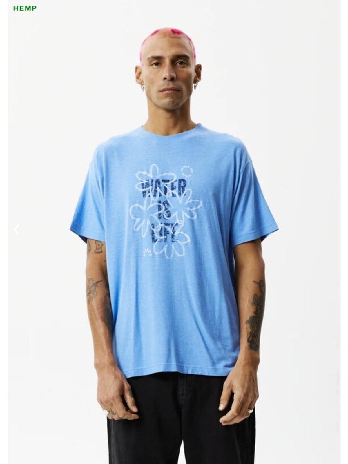 Afends - Waterfall Hemp Tee - Velocity 21