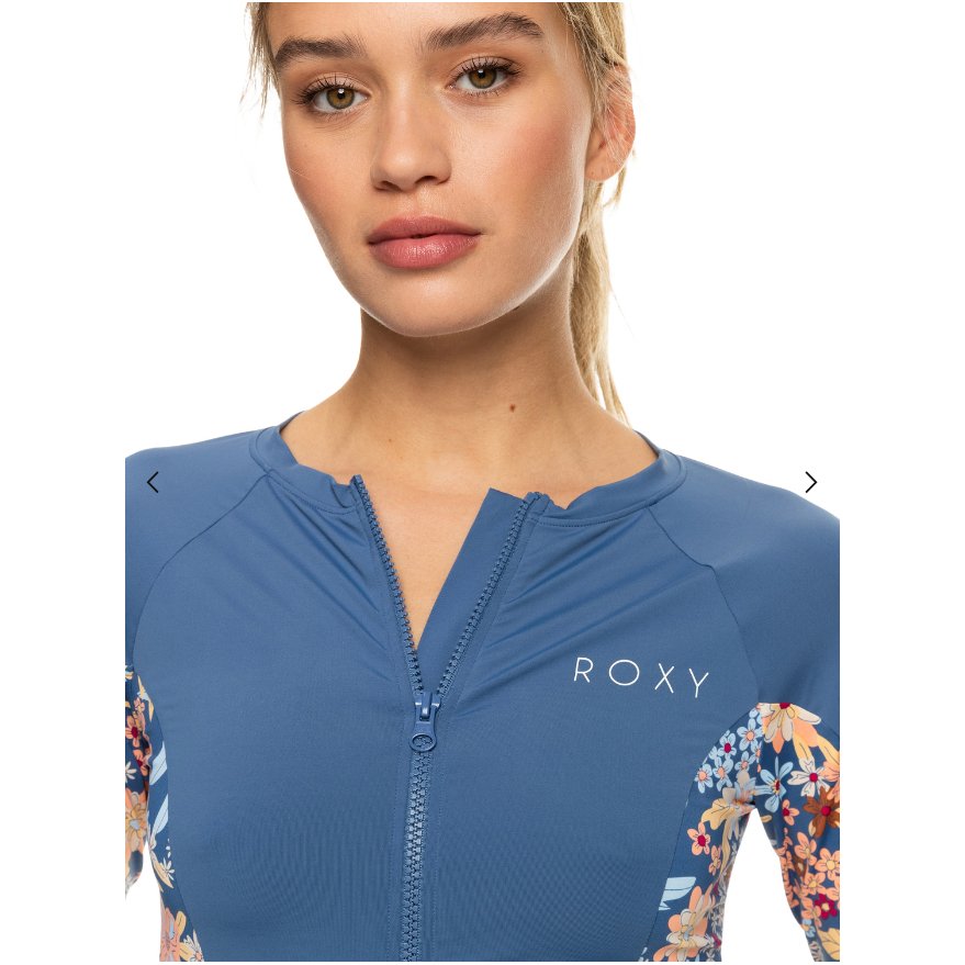 Roxy - Zipped Mix Solid Print Rashguard - Velocity 21